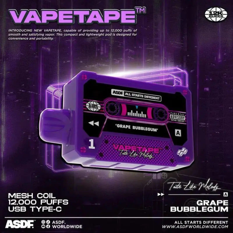 Vapetape-12K-Grape-Bubblegum-SG-Vape-Hub