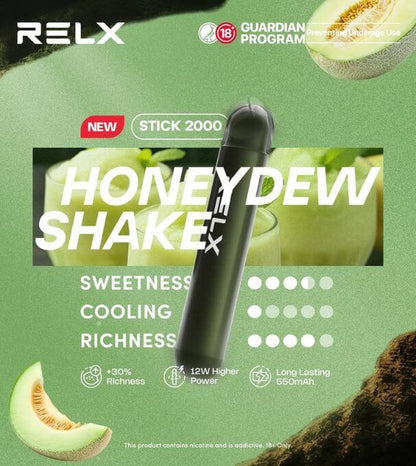 RELX-STICK-2K-HONEYDEW-SHAKE-SG-Vape-Hub