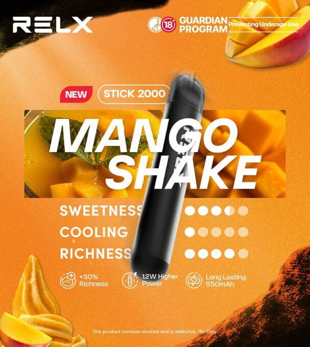 RELX-STICK-2K-MANGO-SHAKE-SG-Vape-Hub