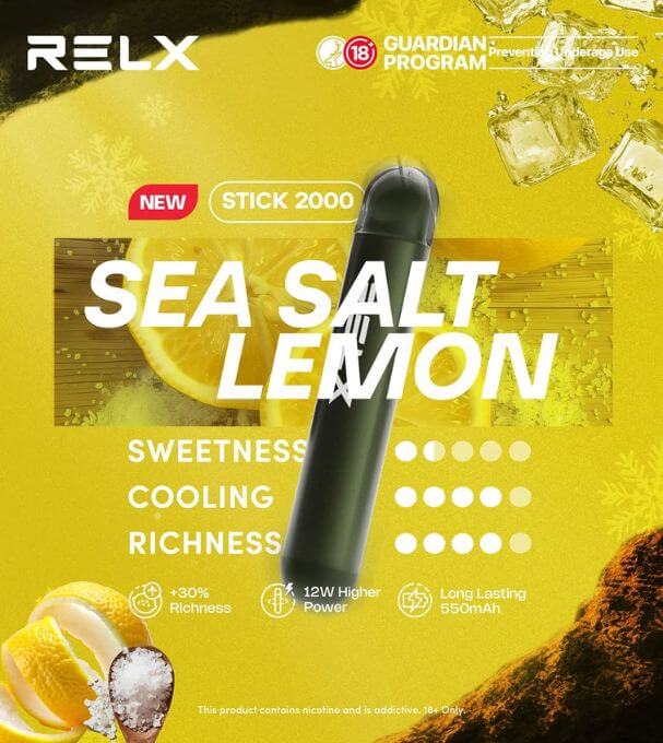 RELX-STICK-2K-SEA-SALT-LEMON-SG-Vape-Hub