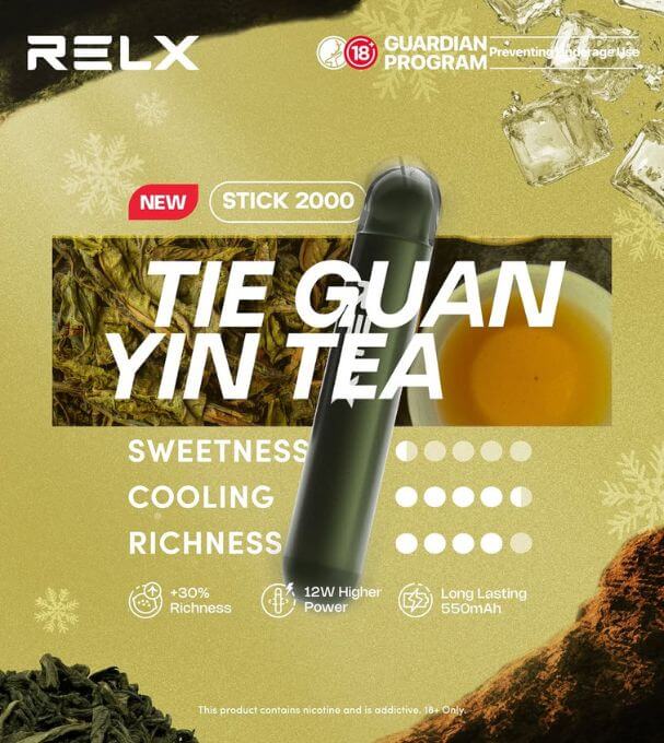 RELX-STICK-2K-TIE-GUAN-YIN-TEA-SG-Vape-Hub