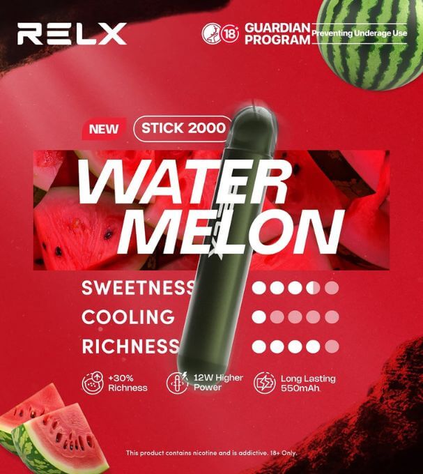 RELX-STICK-2K-WATERMELON-SG-Vape-Hub