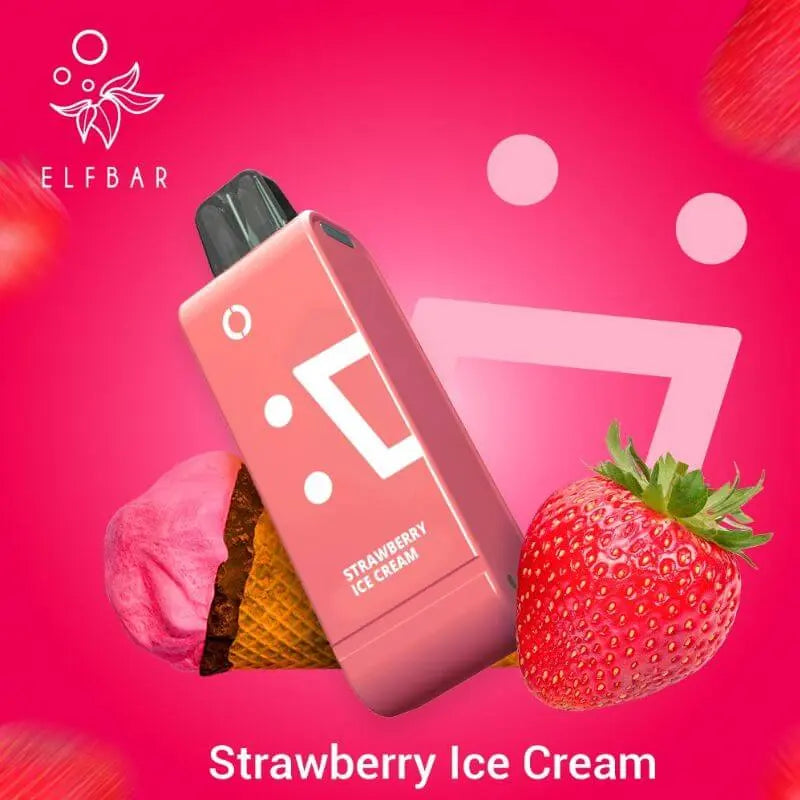 SGVape-ELFBAR-SNAP-14000-STRAWBERRY-ICE-CREAM-SG-VAPE-HUB